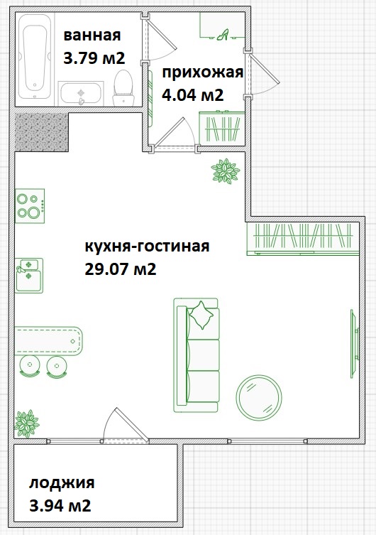 Планировка Дом на Трамвайной