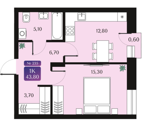 Планировка Северное Сияние Премиум