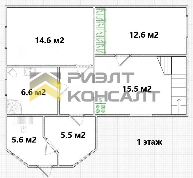 Дом, 86.40м², 6 соток, 2 этажа, 3 комн., стены: Кирпич миниатюра 25