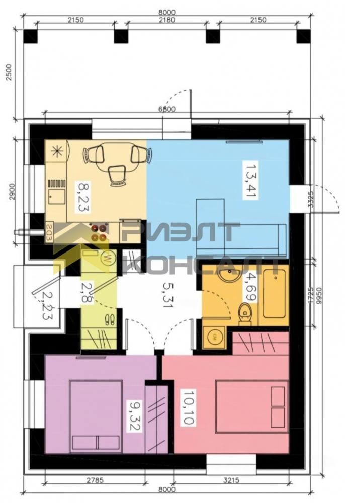 Дом, 100м², 12.50 соток, 1 этаж, 2 комн., стены: Газоблоки миниатюра 9