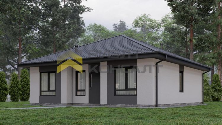 Дом, 96.84м², 7 соток, 1 этаж, 3 комн., стены: Кирпич миниатюра 3