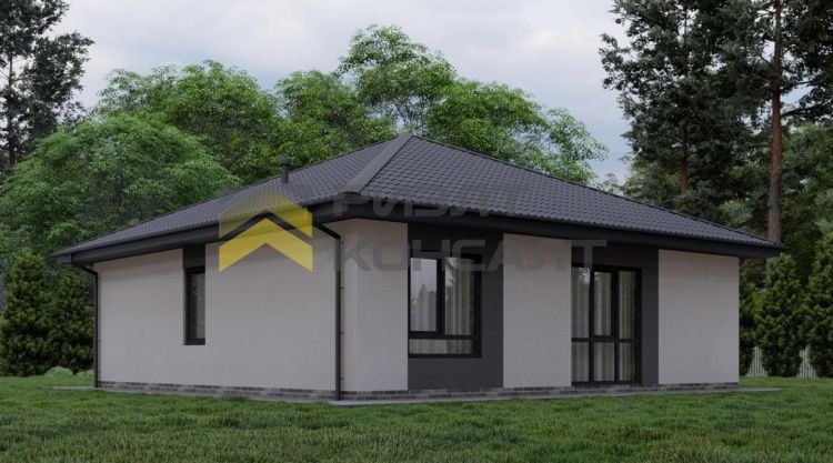 Дом, 96.84м², 7 соток, 1 этаж, 3 комн., стены: Кирпич миниатюра 5