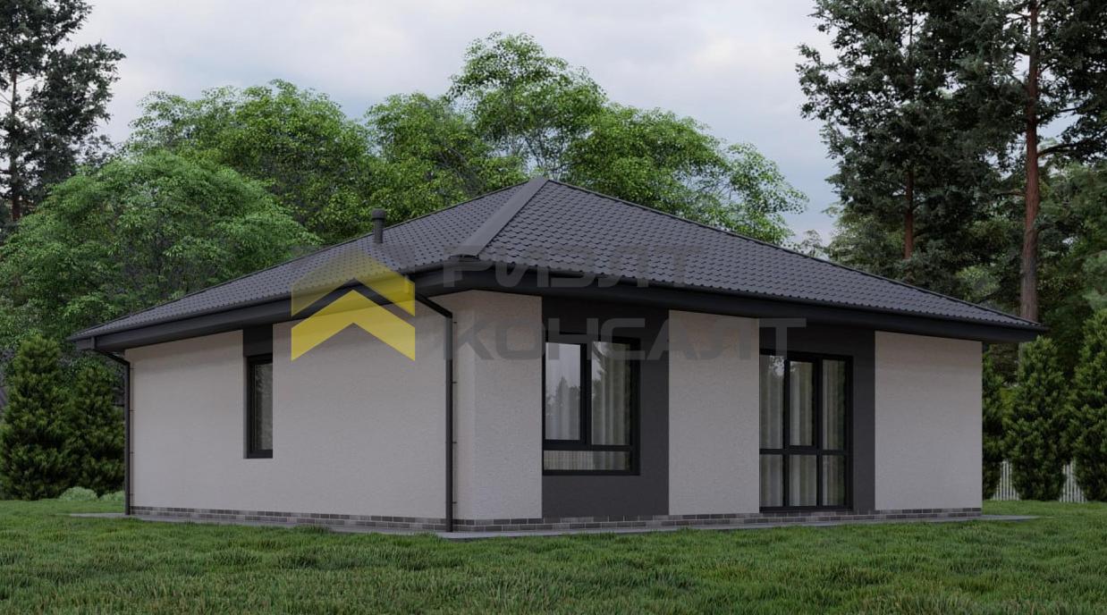 Дом, 96.84м², 7 соток, 1 этаж, 3 комн., стены: Газоблоки миниатюра 4