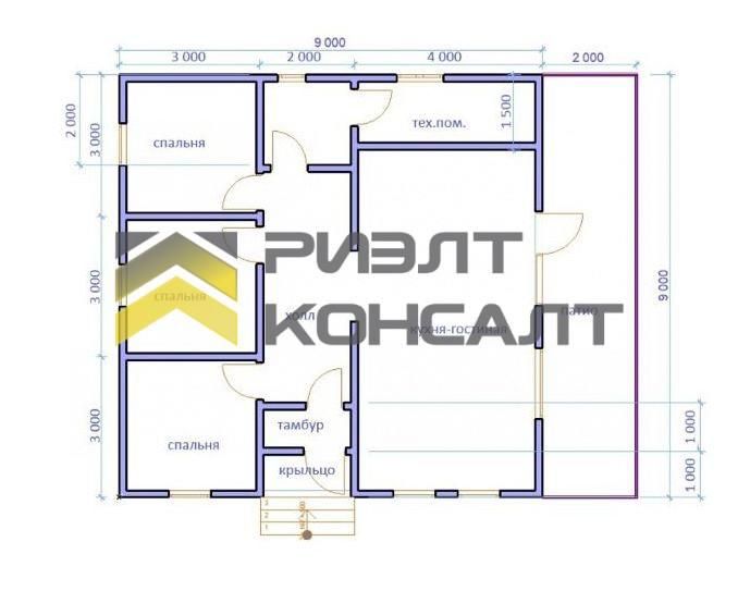 Дом, 82м², 8 соток, 1 этаж, 3 комн., стены: Брус миниатюра 10
