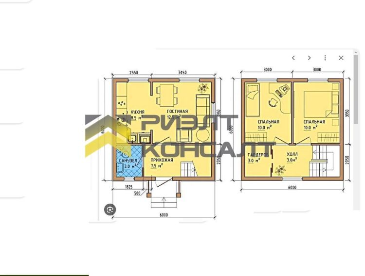 Дом, 57м², 10 соток, 2 этажа, 2 комн., стены: Металл миниатюра 5