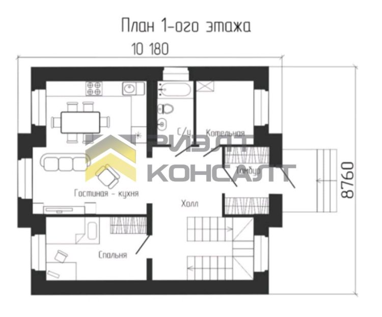 Дом, 135м², 7.50 соток, 2 этажа, 4 комн., стены: Кирпич миниатюра 21