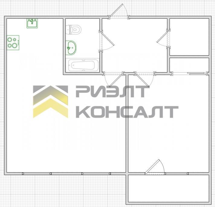 2-комн. квартира, Вторичка, 55.10м², 8/10 этаж миниатюра 19