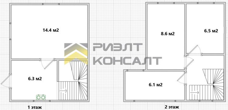 Дача, 53.40м², 5.10 соток, 2 этажа, 4 комн., стены: Кирпич миниатюра 36