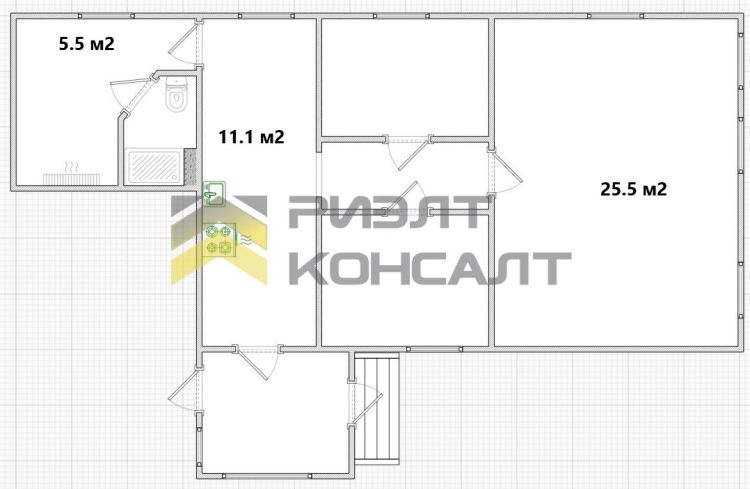 Дом, 60.50м², 5.30 соток, 1 этаж, 3 комн., стены: Экспериментальные материалы миниатюра 27