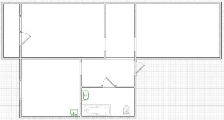 2-комн. квартира, Вторичка, 58.80м², 1/10 этаж миниатюра 4