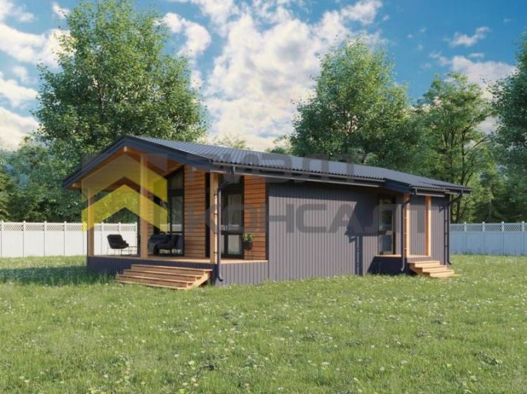 Дом, 84м², 10 соток, 1 этаж, 4 комн., стены: Сэндвич-панели миниатюра 5