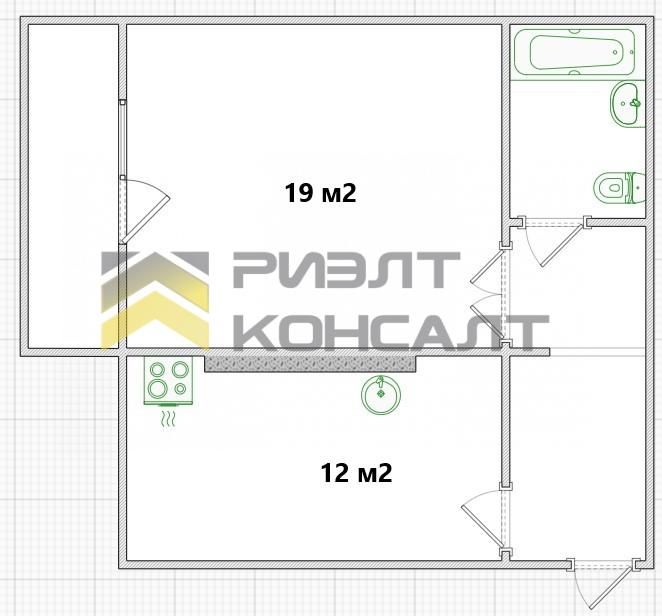 1-комн. квартира, Вторичка, 40м², 12/16 этаж миниатюра 34