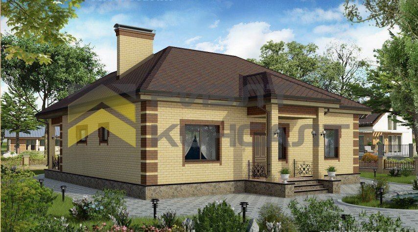 Дом, 140м², 8 соток, 1 этаж, 4 комн., стены: Кирпич миниатюра 9