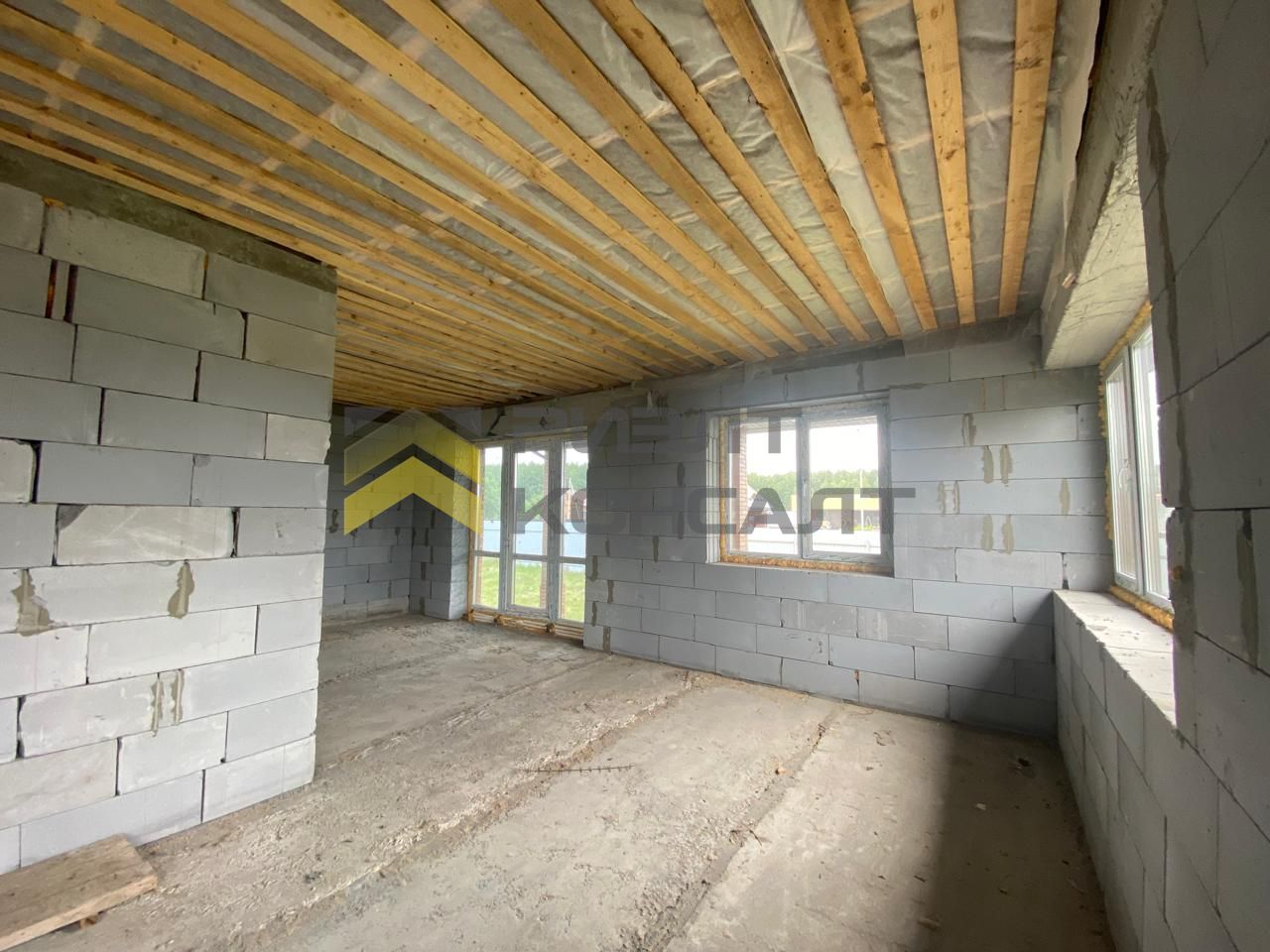 Дом, 161.40м², 10 соток, 1 этаж, 4 комн., стены: Газоблоки миниатюра 24
