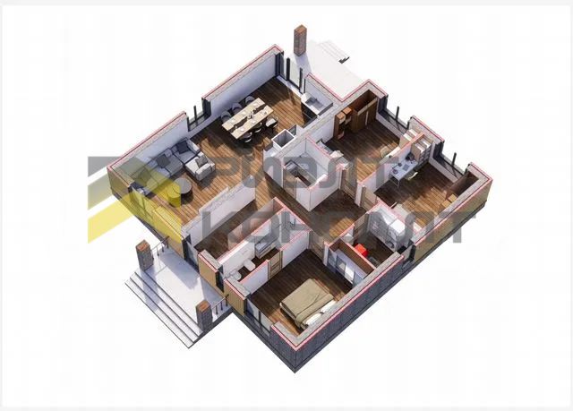 Коттедж, 135м², 15 соток, 1 этаж, 3 комн., стены: Газоблоки миниатюра 23