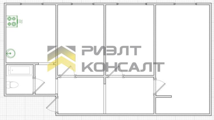 3-комн. квартира, Вторичка, 55м², 1/5 этаж миниатюра 25