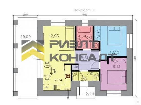 Дом, 75м², 8 соток, 1 этаж, 4 комн., стены: Кирпич миниатюра 8