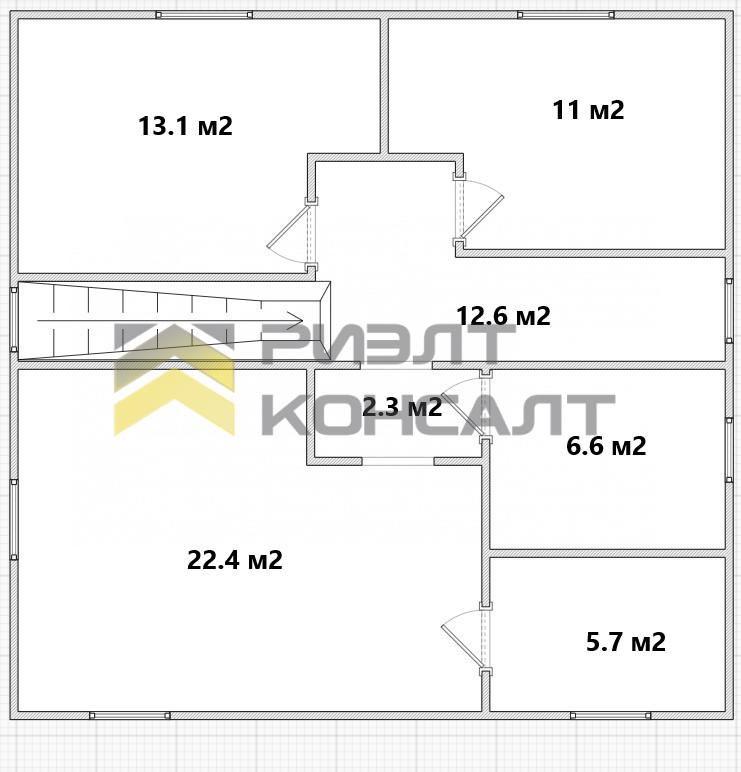 Дом, 156м², 10 соток, 2 этажа, 5 комн., стены: Газоблоки миниатюра 36
