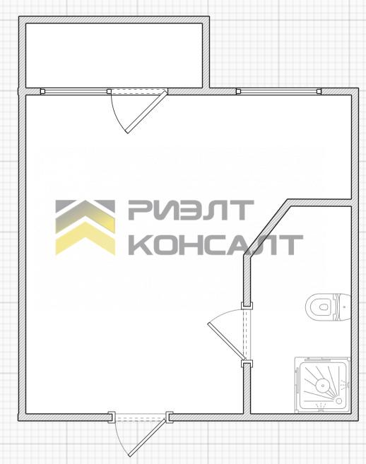 1-комн. квартира, Вторичка, 27м², 1/5 этаж миниатюра 14