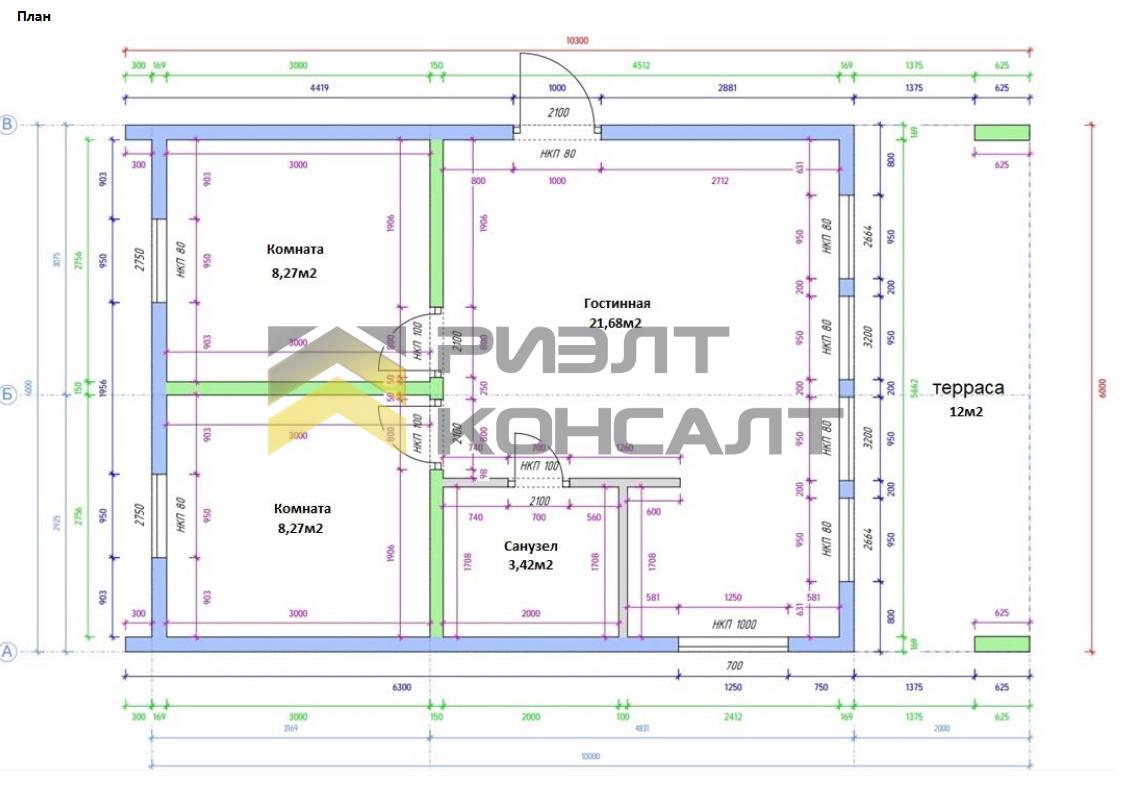 Дом, 72м², 5 соток, 1 этаж, 3 комн., стены: Экспериментальные материалы миниатюра 6
