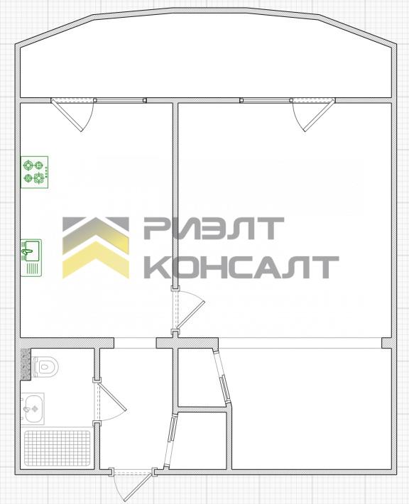 2-комн. квартира, Вторичка, 53м², 10/10 этаж миниатюра 35