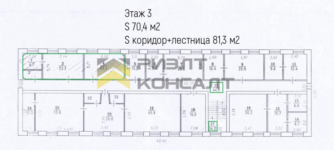 Здание, 1030м², 3/3 этаж миниатюра 17