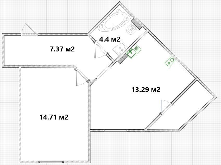 1-комн. квартира, Вторичка, 39.90м², 1/9 этаж миниатюра 13