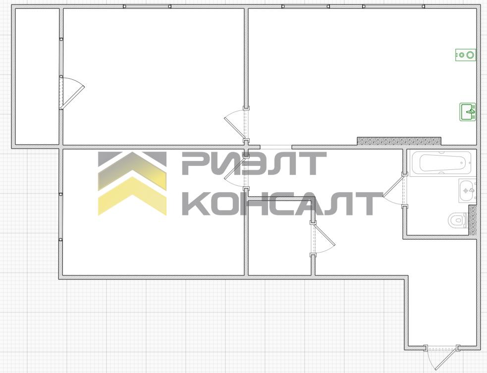 2-комн. квартира, Вторичка, 71.90м², 9/19 этаж миниатюра 25
