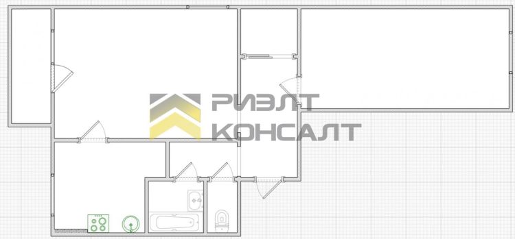 2-комн. квартира, Вторичка, 56.40м², 11/16 этаж миниатюра 21