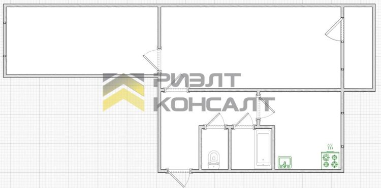 2-комн. квартира, Вторичка, 44м², 4/5 этаж миниатюра 20