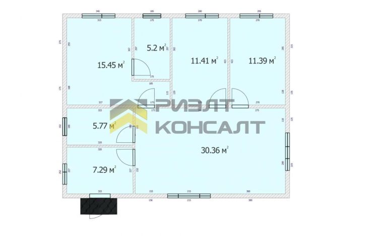 Коттедж, 94м², 6.20 соток, 1 этаж, 4 комн., стены: Газоблоки миниатюра 10