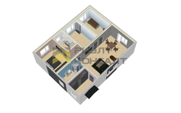 Коттедж, 94м², 6.20 соток, 1 этаж, 4 комн., стены: Газоблоки миниатюра 8