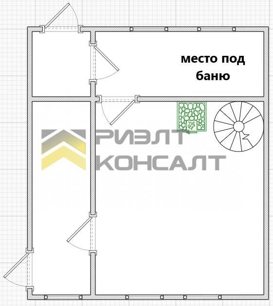 Дача, 48м², 6 соток, 2 этажа, 2 комн., стены: Кирпич миниатюра 34