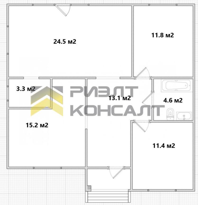 Дом, 90м², 6.70 соток, 1 этаж, 3 комн., стены: Газоблоки миниатюра 10