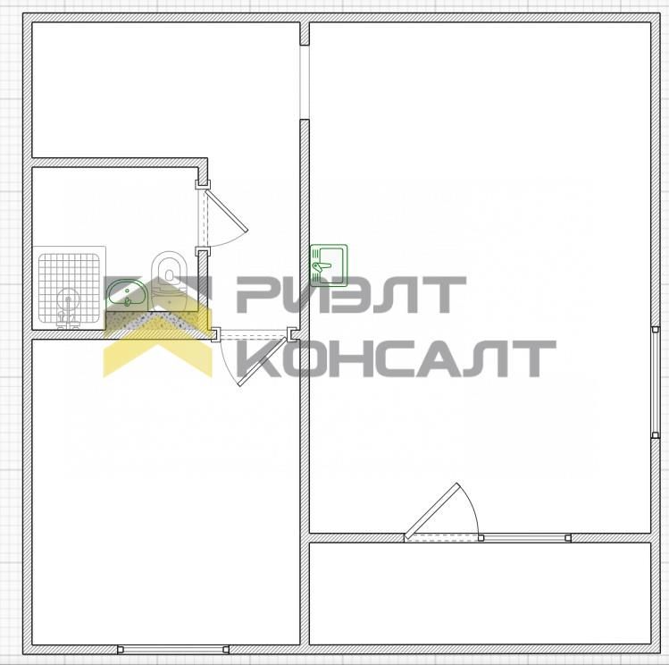 1-комн. квартира, Вторичка, 37м², 3/12 этаж миниатюра 8