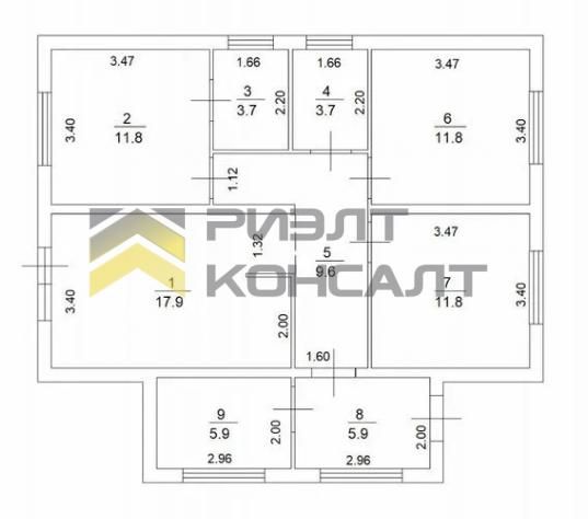 Дом, 91м², 7 соток, 1 этаж, 3 комн., стены: Газоблоки миниатюра 13