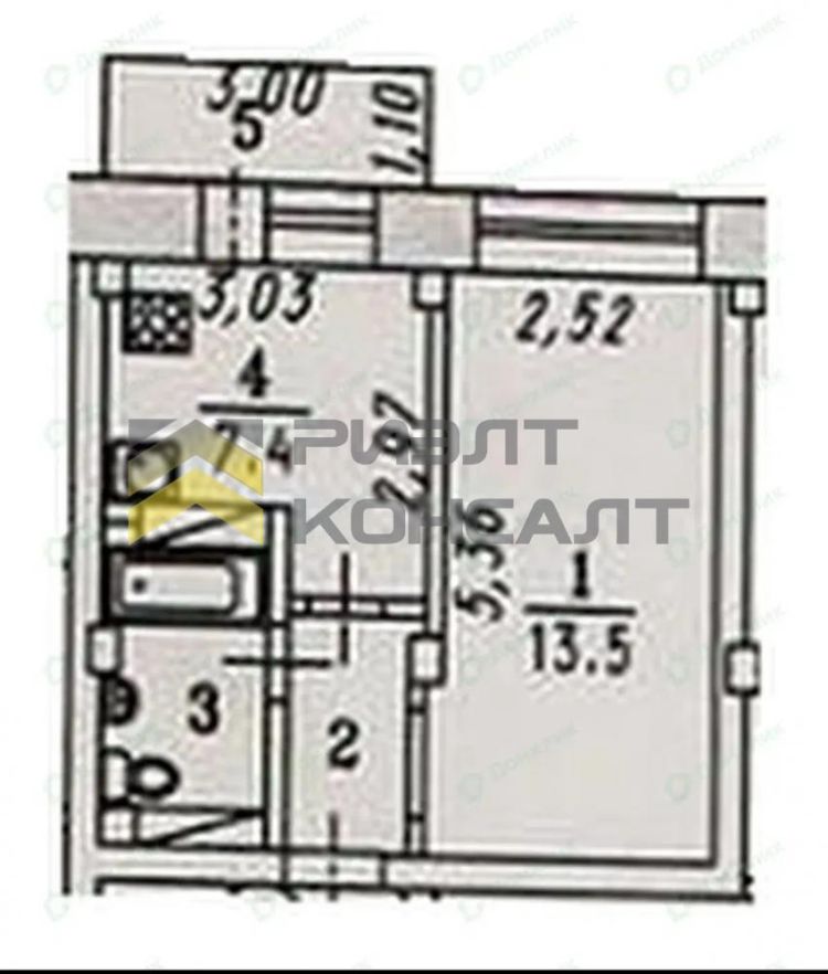 1-комн. квартира, Вторичка, 27м², 5/5 этаж миниатюра 28