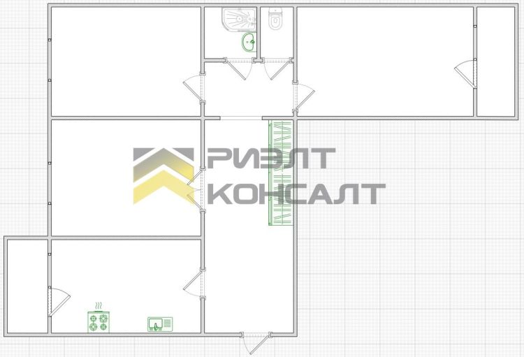 3-комн. квартира, Вторичка, 63м², 9/10 этаж миниатюра 17
