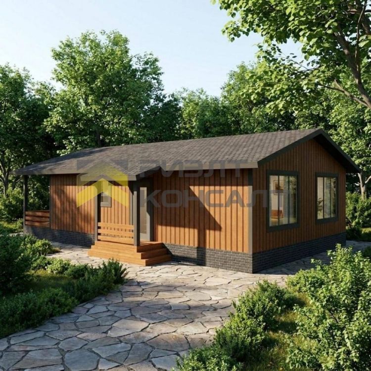 Дом, 100м², 5 соток, 1 этаж, 3 комн., стены: Сэндвич-панели миниатюра 3