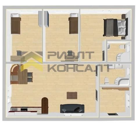 Дом, 85м², 7 соток, 1 этаж, 3 комн., стены: Газоблоки миниатюра 14