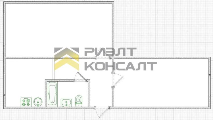 2-комн. квартира, Вторичка, 45.40м², 1/5 этаж миниатюра 27