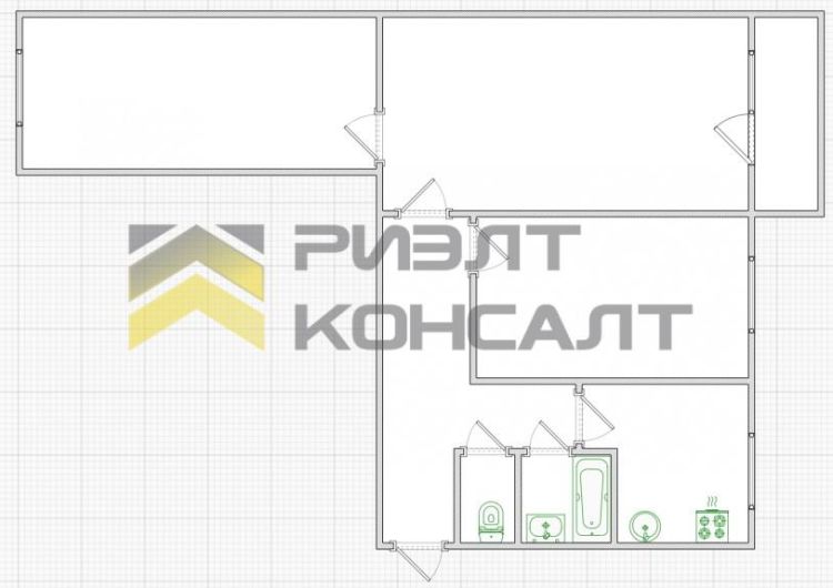 3-комн. квартира, Вторичка, 60м², 4/5 этаж миниатюра 31