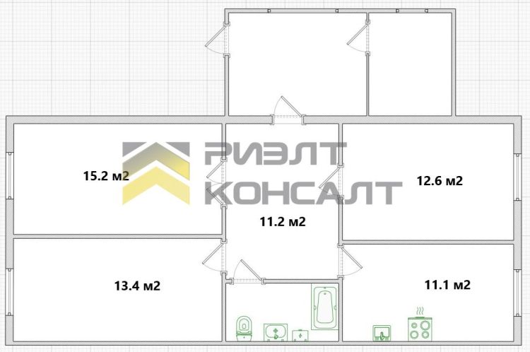 Дом, 67.60м², 11 соток, 1 этаж, 3 комн., стены: Кирпич миниатюра 27