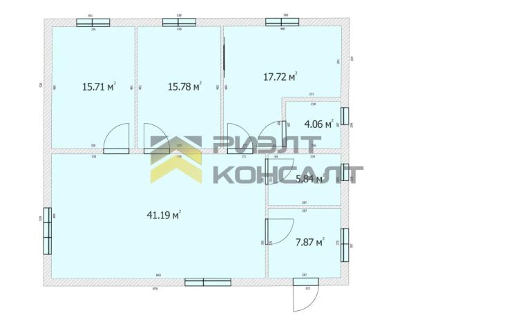Дом, 108.30м², 6 соток, 1 этаж, 3 комн., стены: Газоблоки миниатюра 13