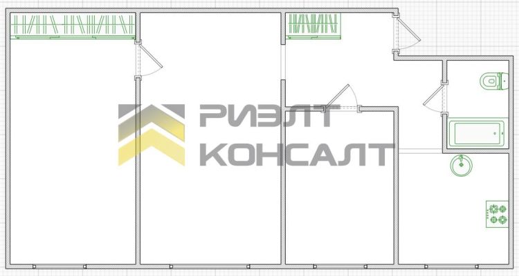 3-комн. квартира, Вторичка, 55м², 1/5 этаж миниатюра 34