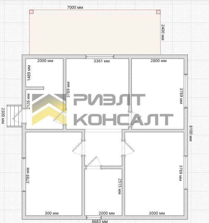 Дом, 82м², 6 соток, 1 этаж, 3 комн., стены: Брус миниатюра 3